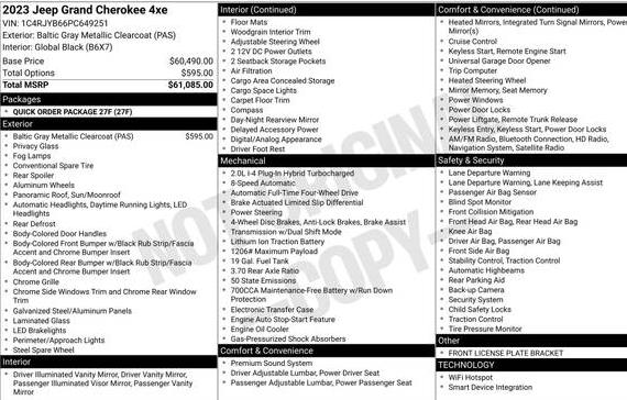 JEEP GRAND CHEROKEE 2023 1C4RJYB66PC649251 image